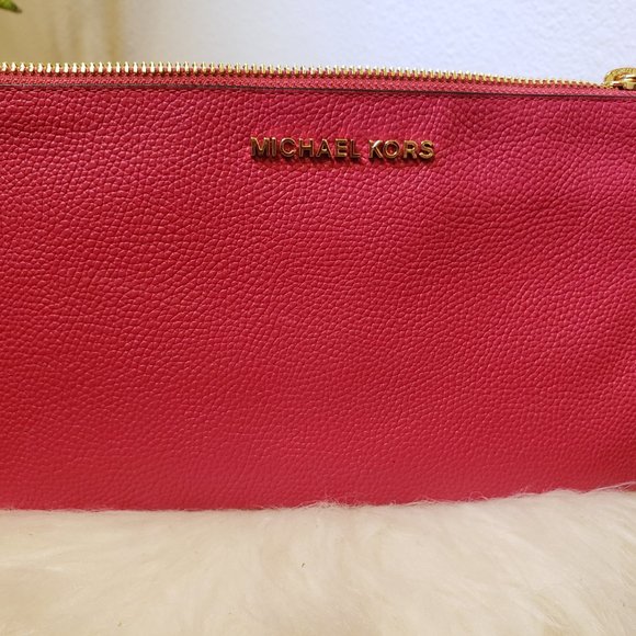 Michael Kors Clutch wristlet hot pink “barbie core” - Picture 5 of 8